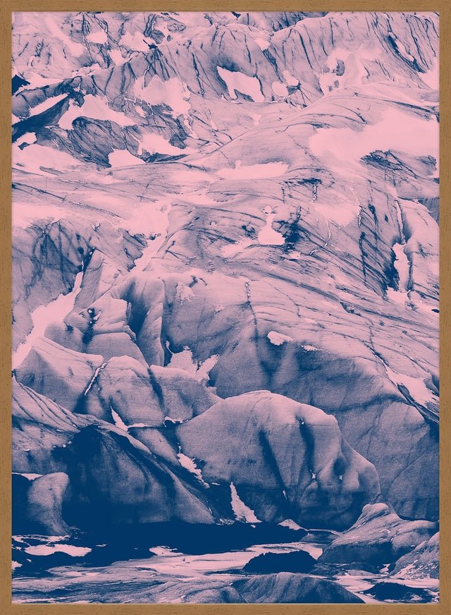 Glacier Pink and Blue Print