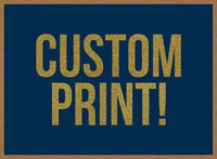 Gold Glitter Personalised Text Print