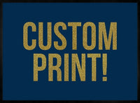 Gold Glitter Personalised Text Print