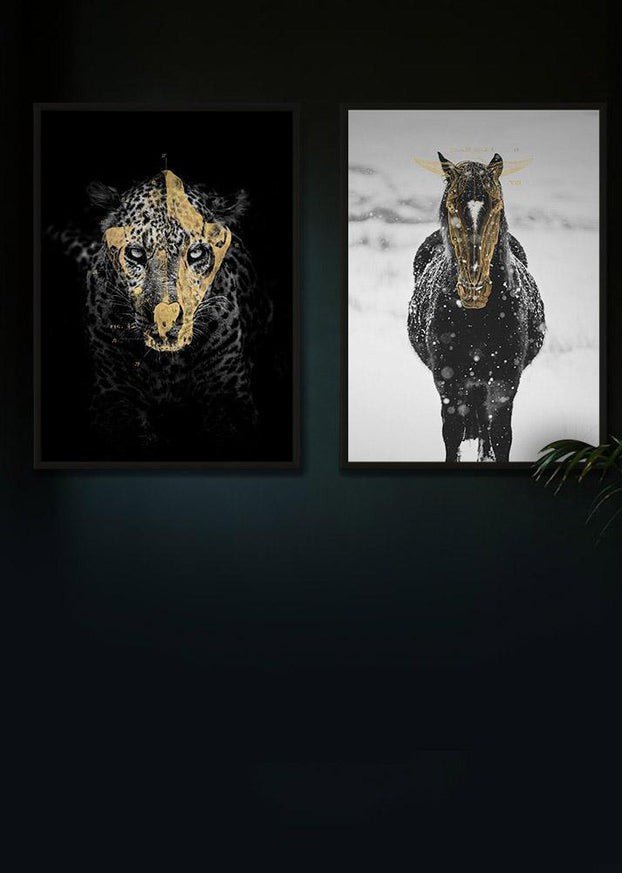 Gold Horse & Leopard Print Bundle