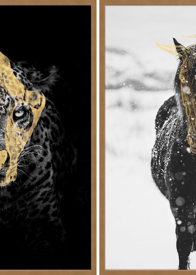 Gold Horse & Leopard Print Bundle