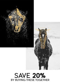 Gold Horse & Leopard Print Bundle