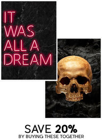 Gold Skull & All A Dream Print Bundle