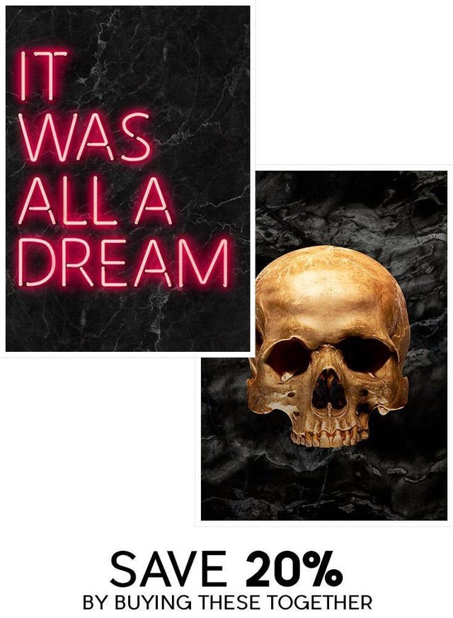 Gold Skull & All A Dream Print Bundle