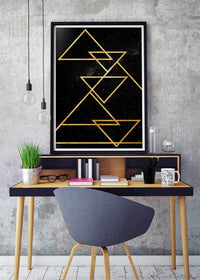 Golden Triangles Print