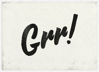 Grr Animal Noises Print