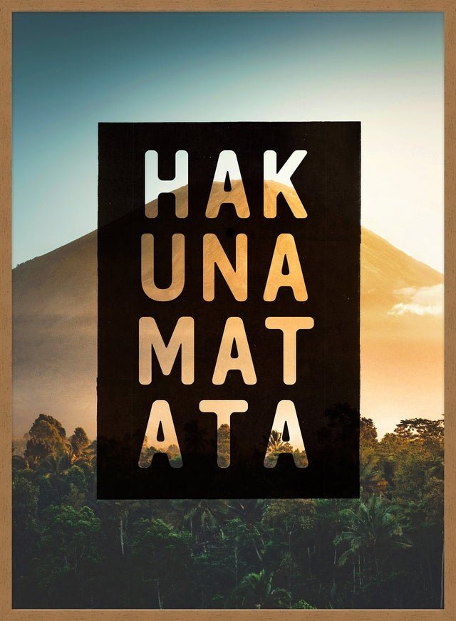 Hakuna Matata Quote Sunset Print