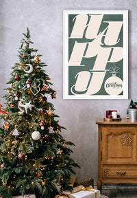 Happy Typography Christmas Print