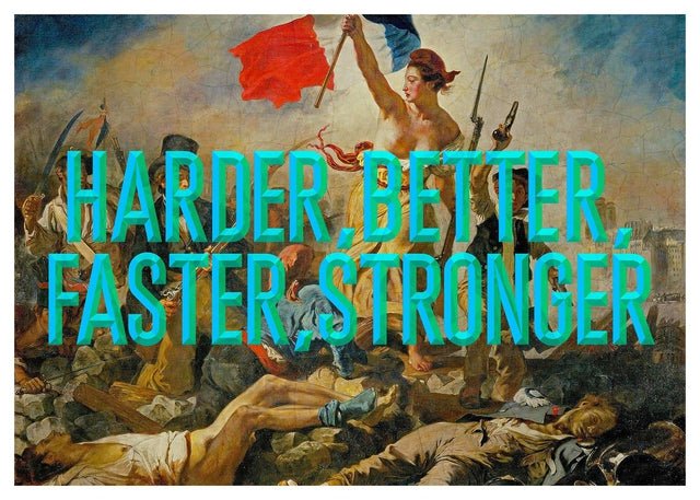 Harder Better Typography Print