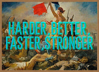 Harder Better Typography Print