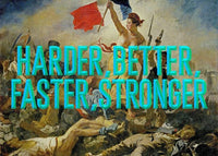 Harder Better Typography Print