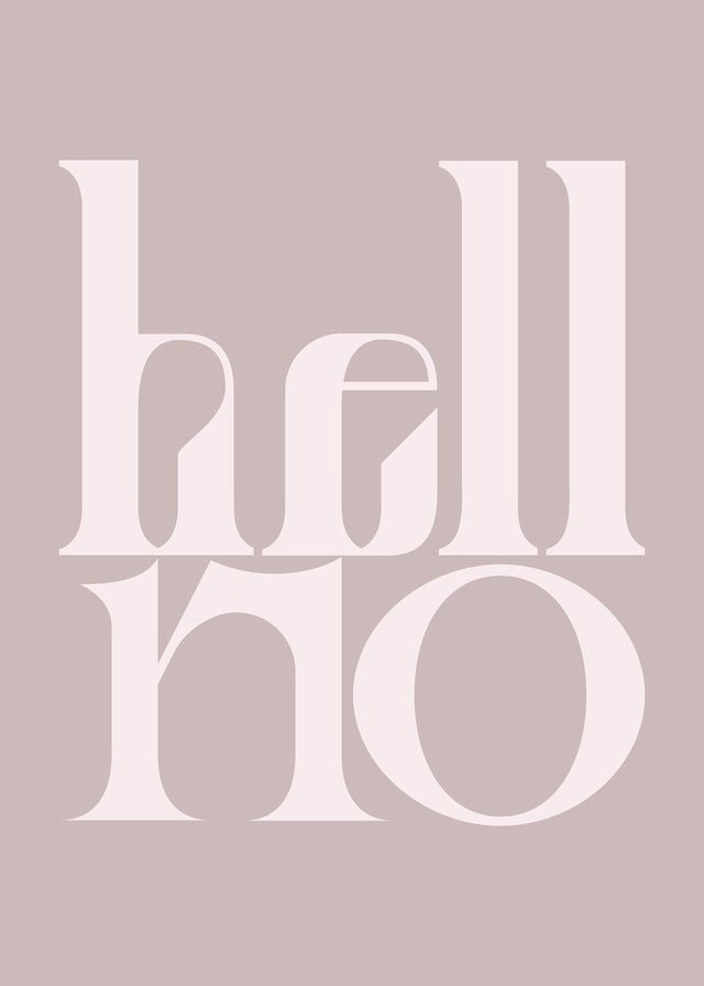Hell No Quote Print
