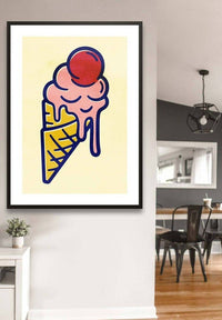 Ice Cream Illustration Print