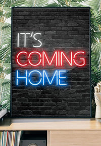 It's Coming Home England Football Poster Print