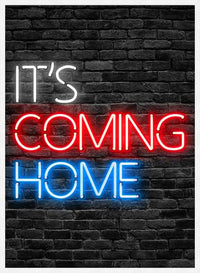It's Coming Home England Football Poster Print