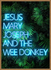 Jesus Mary Joseph Wee Donkey TV Quote Print