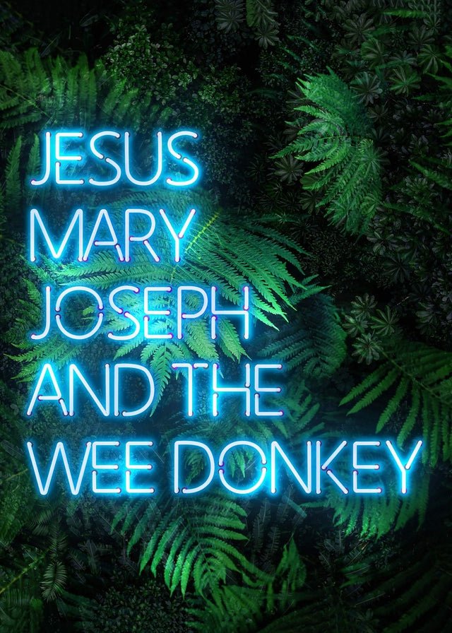 Jesus Mary Joseph Wee Donkey TV Quote Print