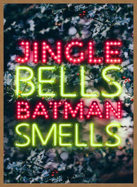 Jingle Bells Neon Christmas Print