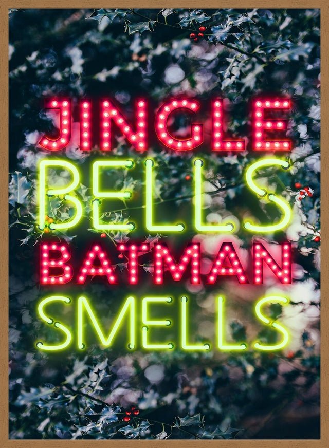 Jingle Bells Neon Christmas Print