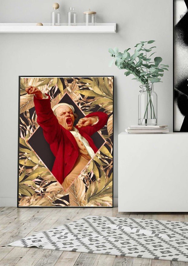 Joseph Ducreux Self Portrait Leaves Print