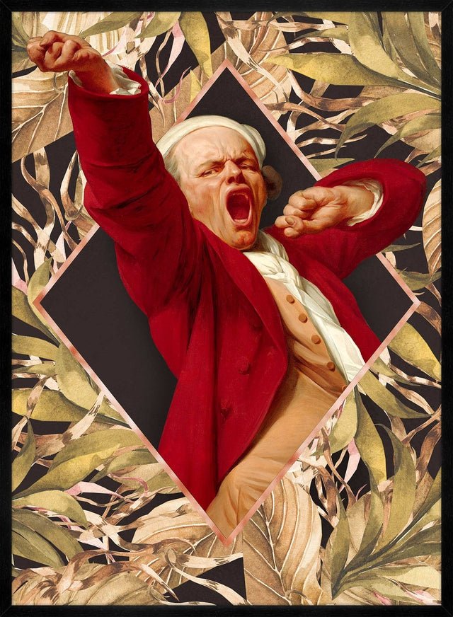 Joseph Ducreux Self Portrait Leaves Print