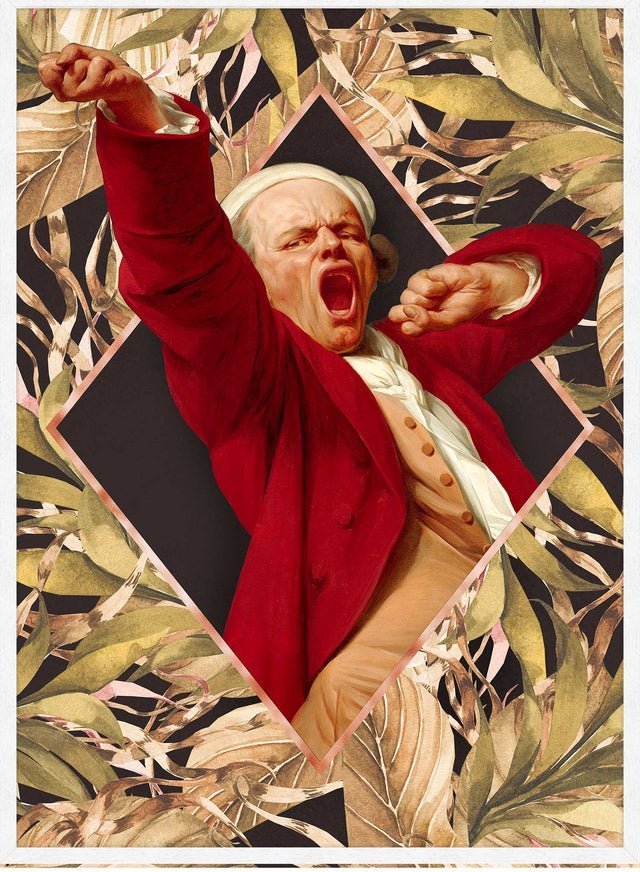 Joseph Ducreux Self Portrait Leaves Print