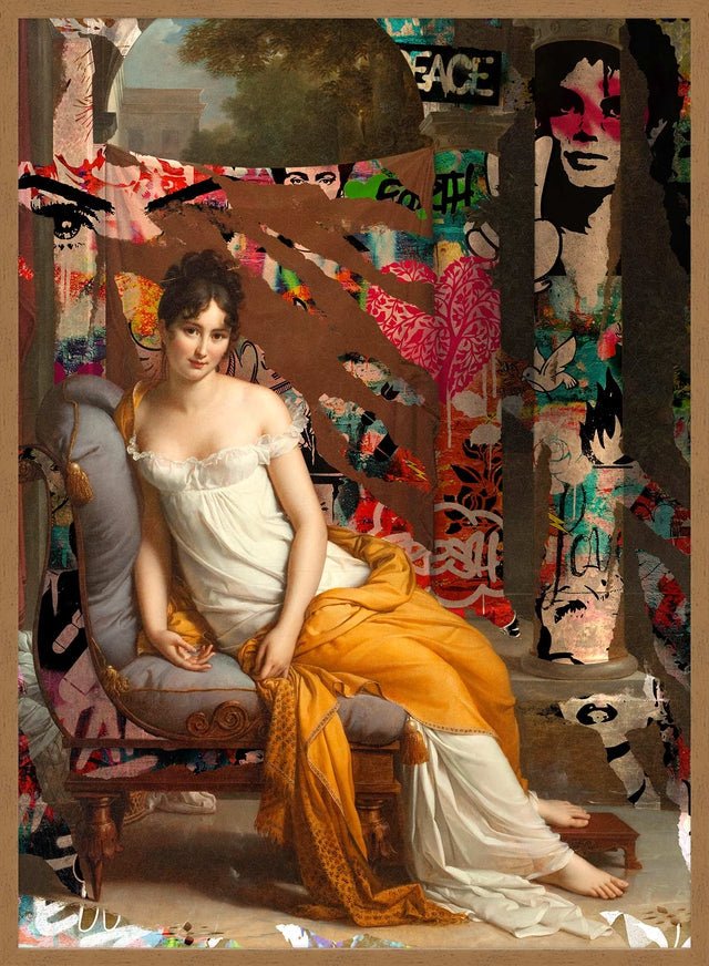 Juliette Recamier Graffiti Portrait