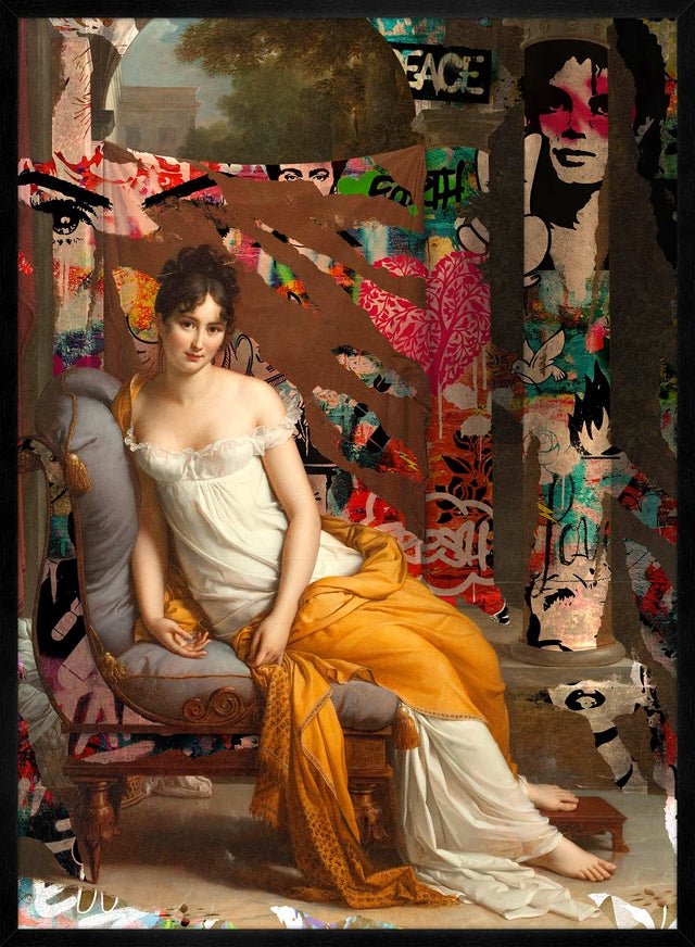 Juliette Recamier Graffiti Portrait