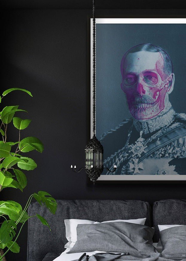 King George V Skull Colour Print