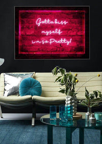 Kiss Myself Neon Lyrics Quote Print