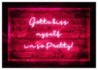 Kiss Myself Neon Lyrics Quote Print