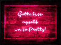 Kiss Myself Neon Lyrics Quote Print