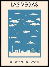 Las Vegas Tourist Style Print