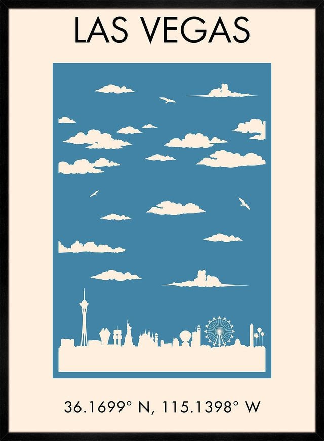 Las Vegas Tourist Style Print