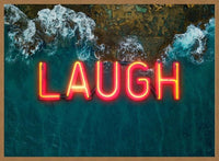 Laugh Neon Ocean Print