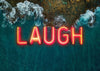 Laugh Neon Ocean Print