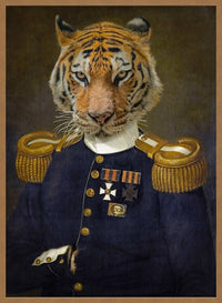 Lieutenant Tiger Portrait Print