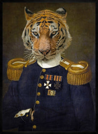 Lieutenant Tiger Portrait Print