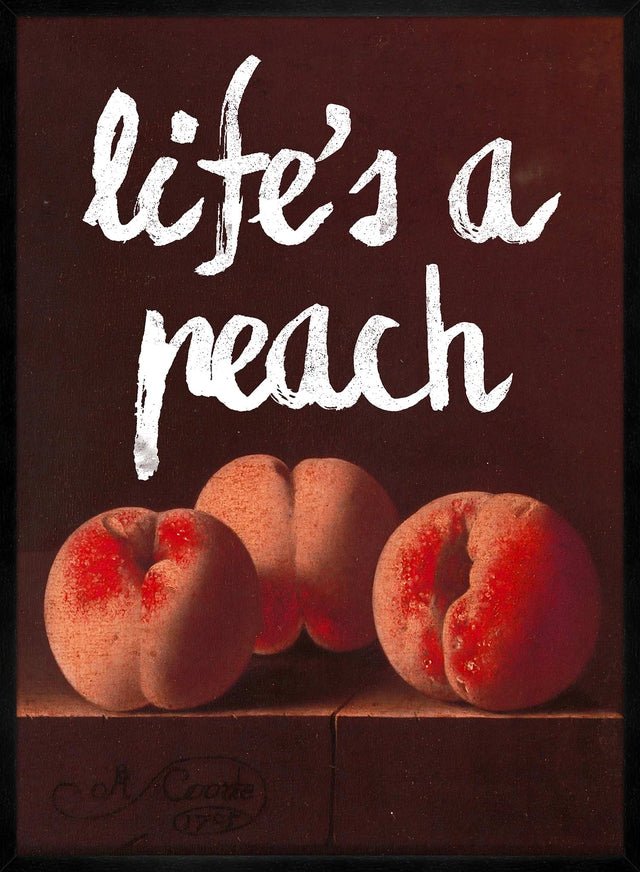 Life's A Peach Altered Art Print
