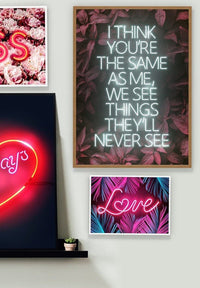 Live Forever Lyrics Print