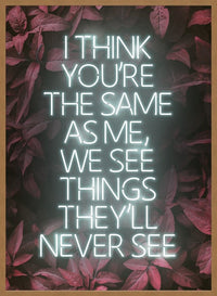 Live Forever Lyrics Print