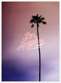 Los Angeles Palm Tree Neon Print