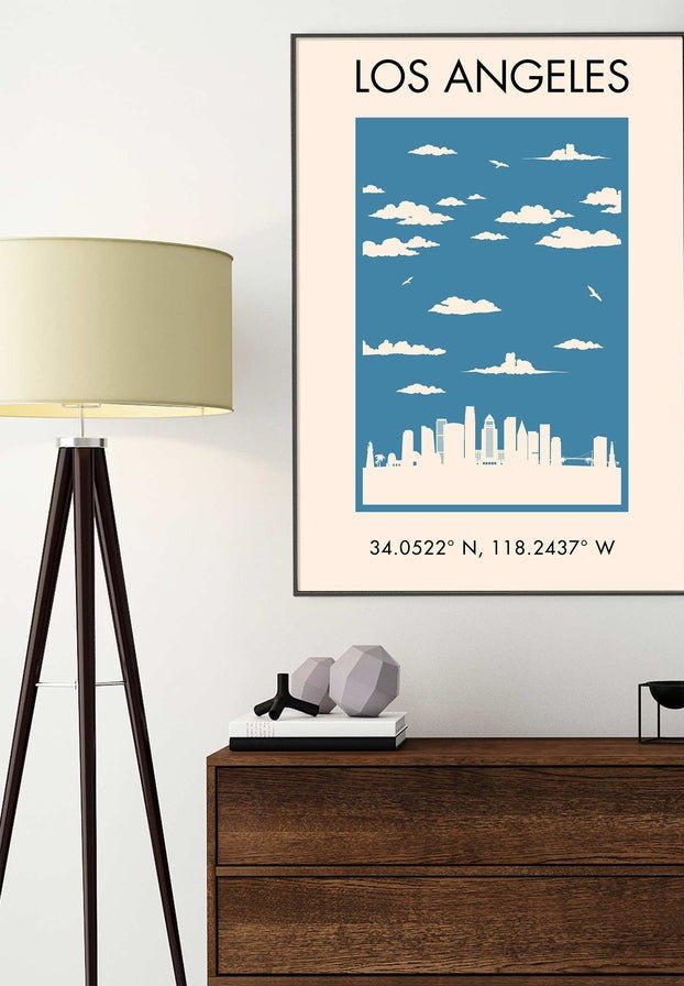 Los Angeles Tourist Style Print