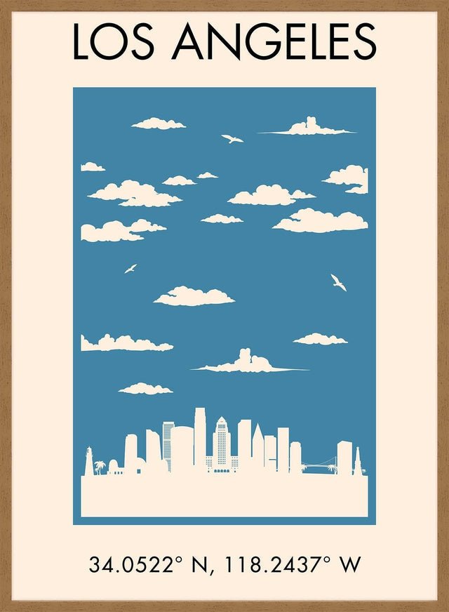 Los Angeles Tourist Style Print