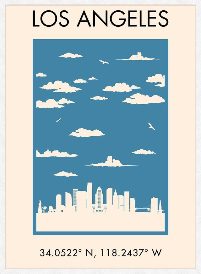 Los Angeles Tourist Style Print