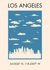 Los Angeles Tourist Style Print