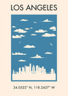 Los Angeles Tourist Style Print