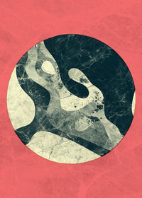 Marble Moon Pink Print