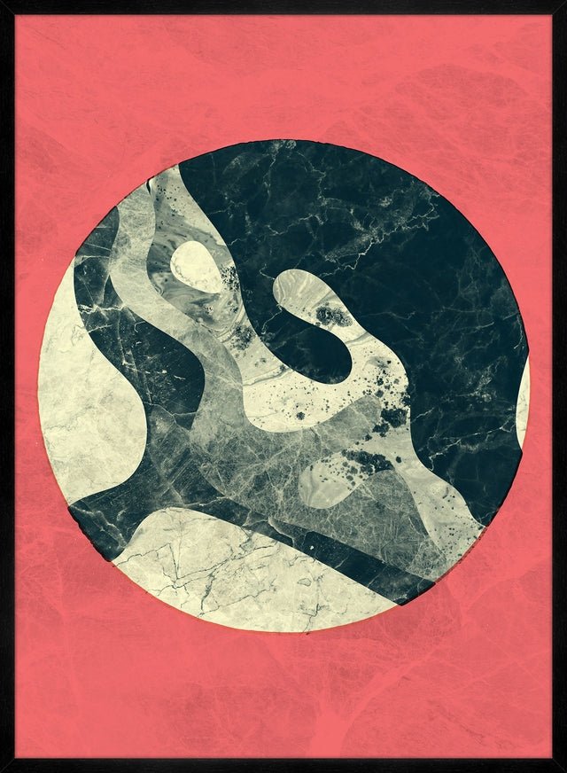 Marble Moon Pink Print