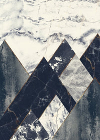 Marble Texture Hills Print